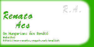 renato acs business card